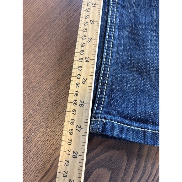 Earl Womens Embellished Blue Jeans 6P Denim Faded Dark Wash Straight Leg EUC - Picture 9 of 16